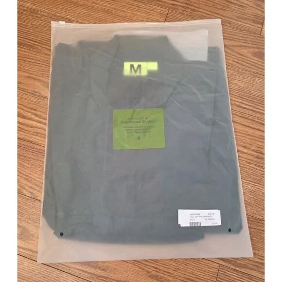 Supervsn S-GRID Anorak Jacket Mens Sz M Dk Green Oversized Streetwear‎ Skate NWT